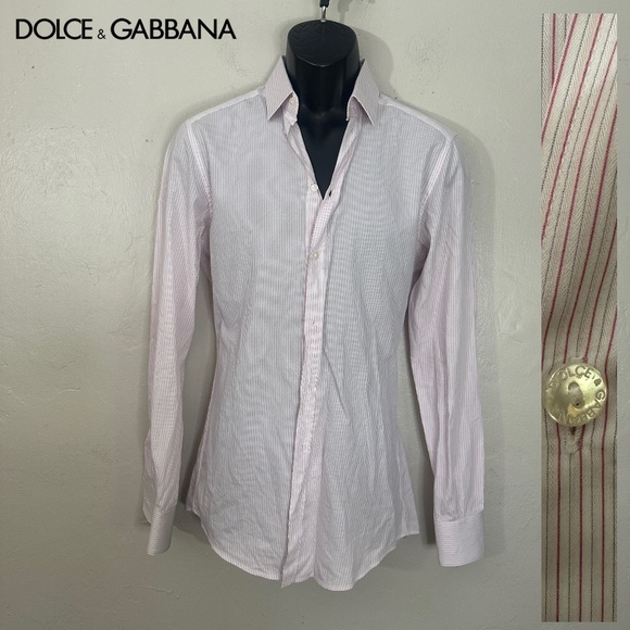 Dolce & Gabbana Long Sleeve Shirt EU 39 Neck 15.5 Gently worn Made in Italy